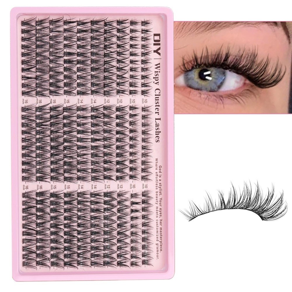 Eyelash Extension Look - 10-16mm Lange Künstliche Wimpern 30D/40D/50D/60D Flauschige