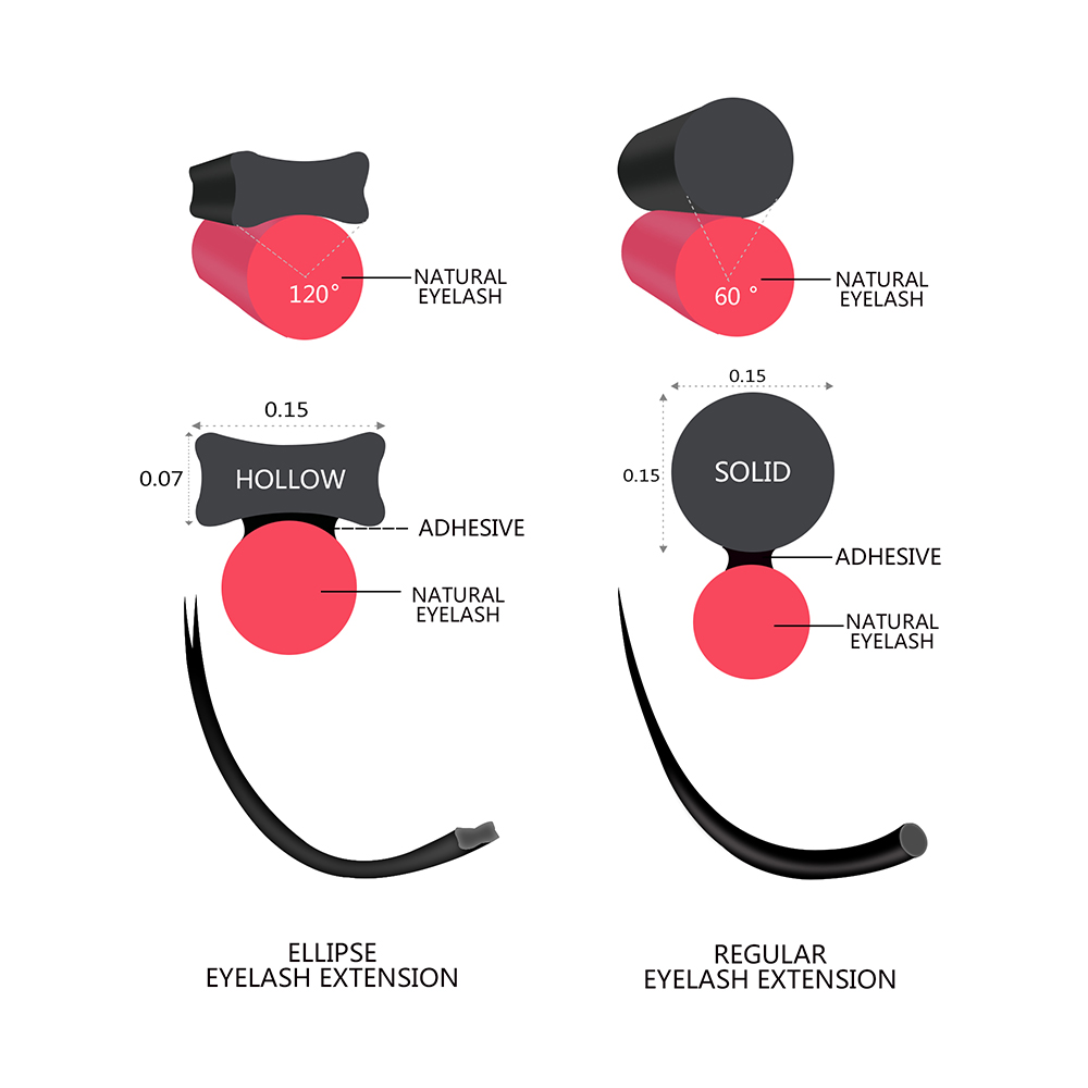 Quewel Ellipse Flache Wimpern  – Eyelash Extension For Asian Eyes Bewertung und Preis