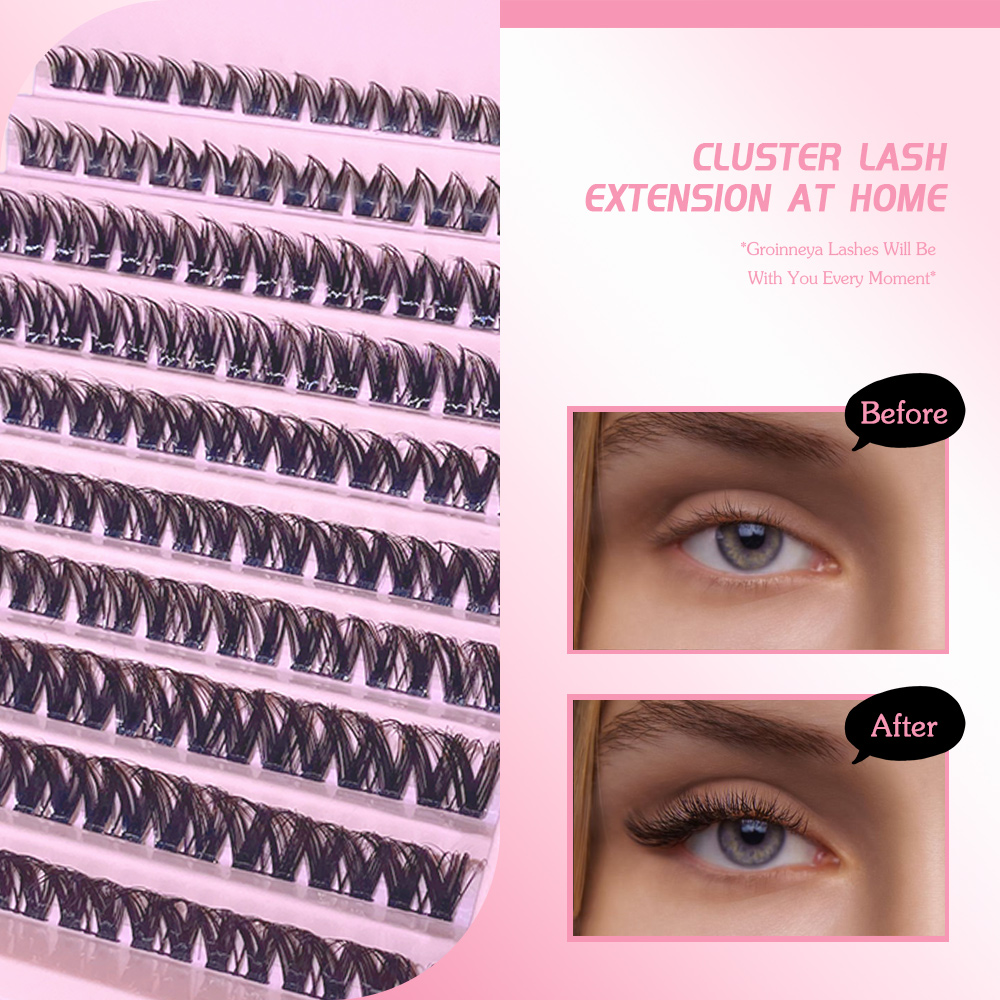 3D 190-teiliges Cluster-Wimper – Eyelash Extension London Bewertung und Preis