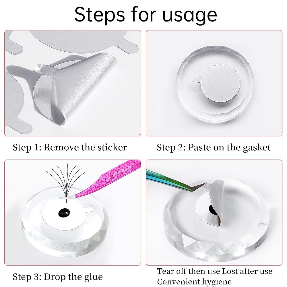 300 Stück Folien-Aufkleber-Pad – Eyelash Extension Look Bewertung und Preis