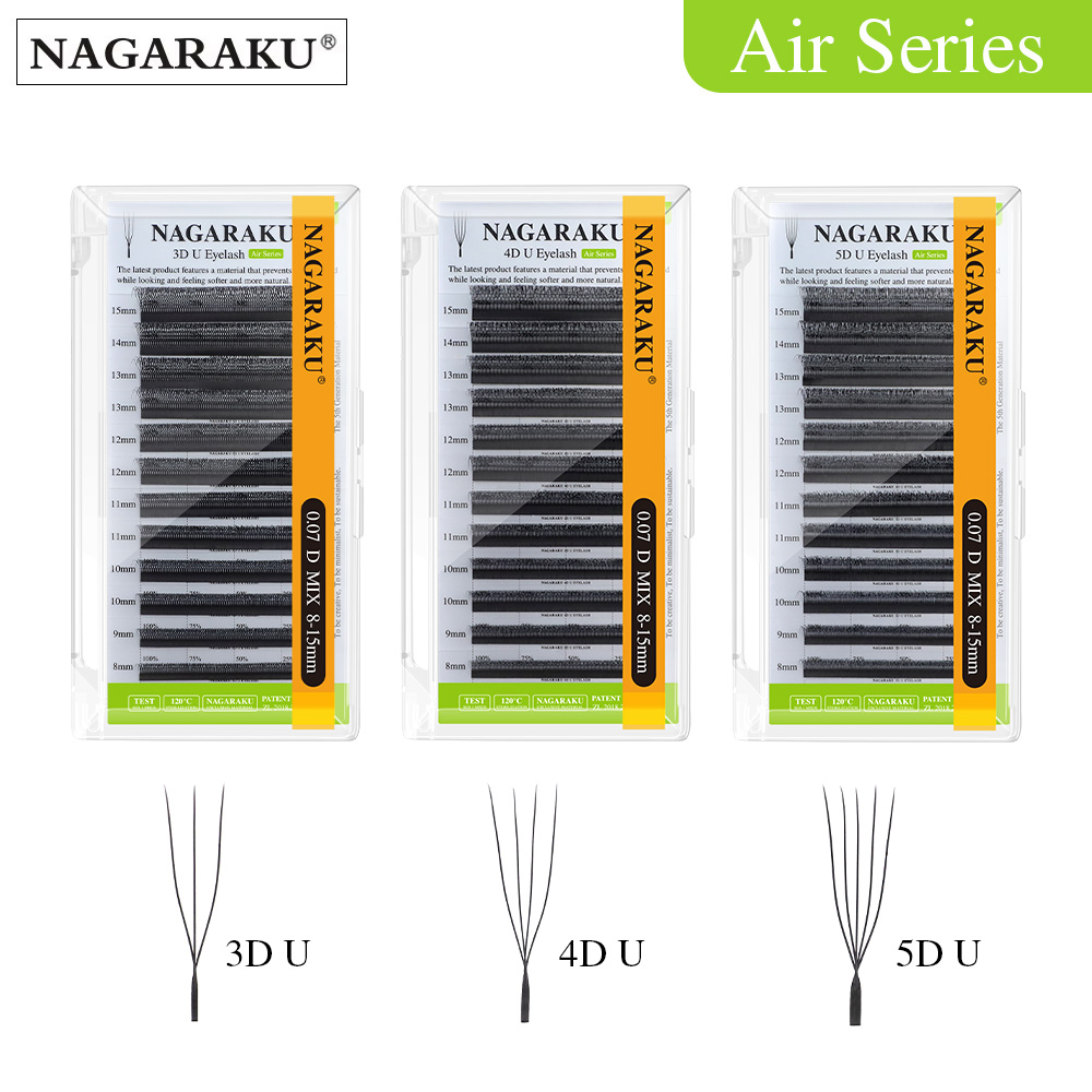 NAGARAKU U-Form 3D/4D/5D Weich – Eyelash Extension Human Hair Bewertung und Preis