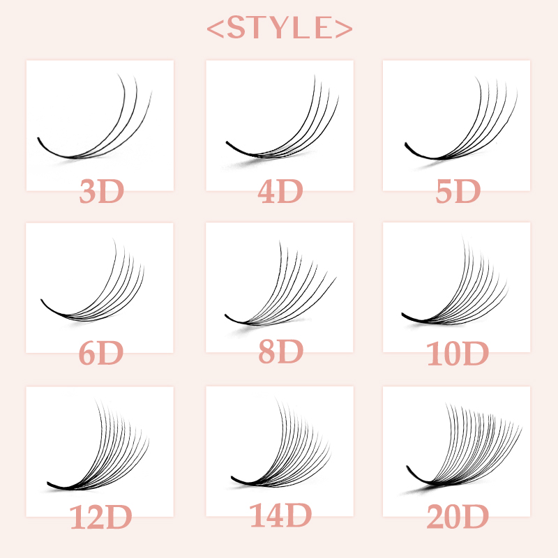 800/1600 vorgefertigte Volumen – Eyelash Extension For Asian Eyes Bewertung und Preis