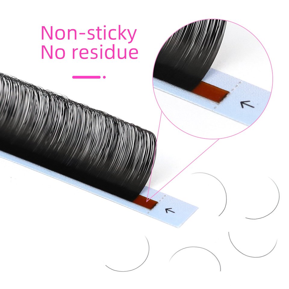 AGUUD 10 Stück/Lot Mattschwarz – Eyelash Extension Russian Bewertung und Preis