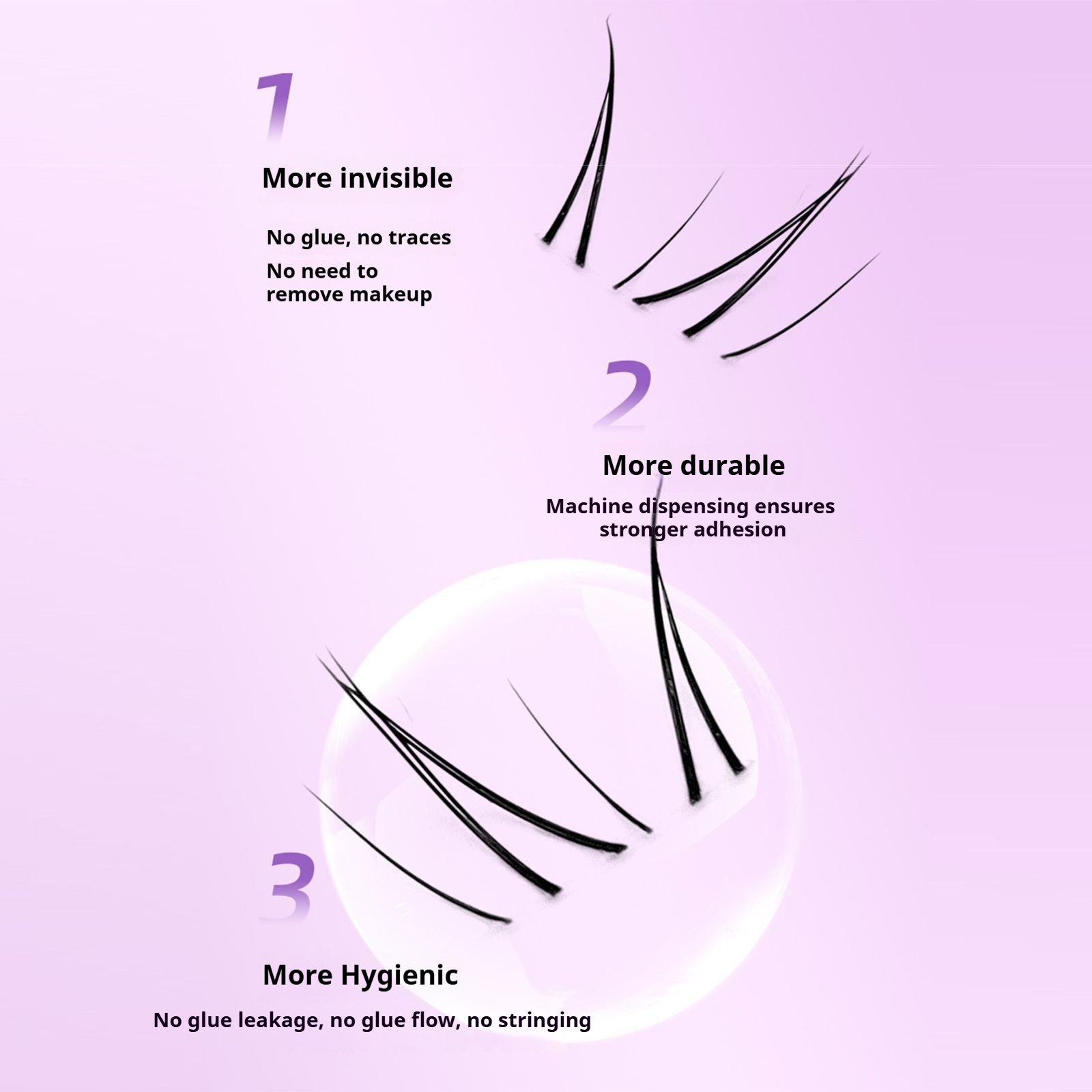 Untere Wimpern im natürlichen  – Eyelash Extension For Asian Eyes Bewertung und Preis